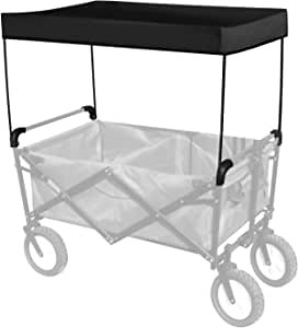 [LOSCHEN] Wagon Canopy Cover for Shopping/Camping, Garden Beach Wagon Cover, Outdoor Hand Push Portable Trolley Cart Accessories, Awning Canopy, Not Easy to Tear, Durable