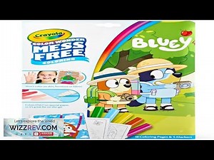 Crayola Bluey Color Wonder Coloring Set 18 Bluey Coloring Pages Mess Free Review