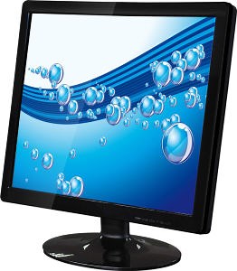[Hot Item] VGA, Round Base 15 Inch Square LCD LED Monitor