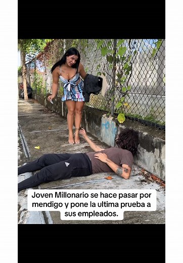 Joven Millonario se hace pasar por mendigo y pone la ultima prueba a sus empleados.