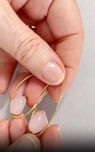 How to make beautiful wire earrings step by step