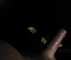 Slowly remove the condom at the glory hole