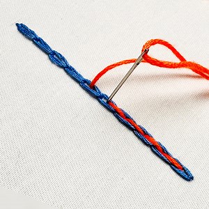 4.7K views · 328 reactions | Hello viewers, Today my new work about Chain stitch variation. Thanks for watching. #embroidery #handembroidery #handembroiderydesign #chainstitchvariation #basicstitch #embroideryart | Rifahs ideas | Facebook