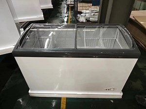 [Hot Item] Double Glass Slding Door Display Chest Freezer