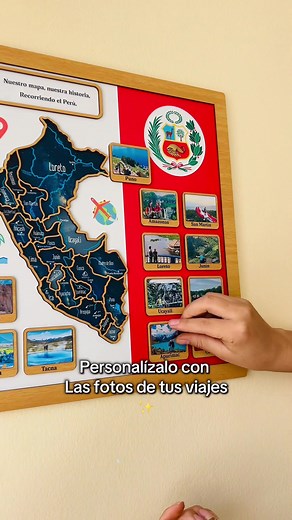 Mapa viajero edición especial Perú con bandera - Fiestas Patrias