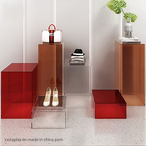[Hot Item] Elegent Window Displays Stand Box Clothes Shop Acrylic Display Rack