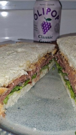 Making A Spicy Hummus Roast Beef Sandwich 🥪 #spicyfood #HummusLover #sandwichmaker | ShayLynn Shaw Official