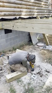 Building extra support for a hot tub. #logcabin #logcabinbuild #construction #constructionwork #constructionsite #constructionlife #constructionworker #constructionmachinery #loghome #loghomes #loghomeliving #loghomedesign | The Roaming Lions