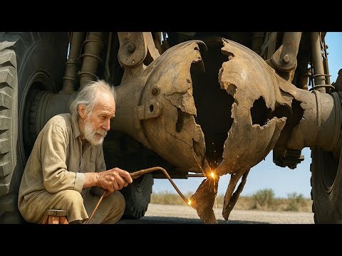 Extreme Welding Skill Saves Destroyed Axle – Massive Truck Repair Begins!