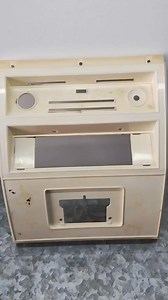 This HG fascia required a serious repair in the lower heater section and several holes to fill on the bottom. Overall, it turned out quite nice for a 55 year old piece of plastic and vinyl. #hggts | Dash Exchange