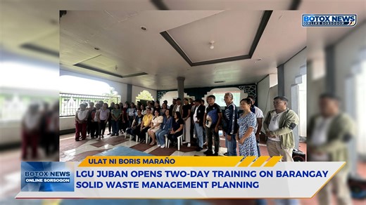 2.5K views · 12 reactions | Day 1 of the Two-Day Training on Barangay Solid Waste Management Plan Formulation is underway in Juban, gathering all Punong Barangay and secretaries as LGU prepares for stricter SWM implementation in 2026. #botoxnewsonlinesorsogon #samaogmanakita | BOTOX News Online Sorsogon | Facebook