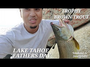 VERTICAL JIGGING FOR BROWN TROUT LAKE TAHOE, DID I JUST CATCH A TROPHY FISH?