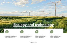 Ecology and Technology - Website Design by Nicepage