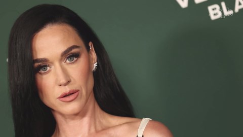 Katy Perry Wears Elegant Silk Gown with Chain Detailing to Baby2Baby Gala in Los Angeles