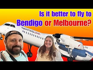 Is it better to fly from Sydney into Bendigo or Melbourne Airport?
