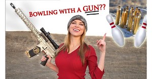Kirsten Joy Weiss Turns Gun Range into Bowling Alley (VIDEO)