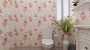 Floral Contact Paper Peel and Stick – 17.71" X 118" Large Floral Pattern Wallpaper for Home Décor, Odor-Free Watercolor Flower Wall Paper for Bathroom, Bedroom, Furniture & DIY Projects