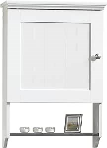 Sauder Woodworking Caraway Wall Cabinet, Soft White finish