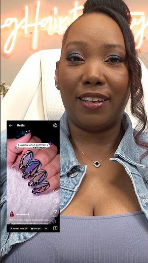 My Attempt at Monarch Butterfly Nails 🦋