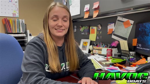 Havoc Boats Employee Spotlight- Meet Brittany the Havoc Boats Customer Service & Warranty Clerk. Thank you for everything you do! #HavocBoats #HavocNation | HAVOC BOATS