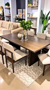 1.7K views | The Arkenton rectangular dining room table has all the right ingredients for modern design done to perfection.  #Ashleyfurniturehomestorecambodia #Thisishome #Diningtable | Ashley Furniture Homestore Cambodia | Facebook