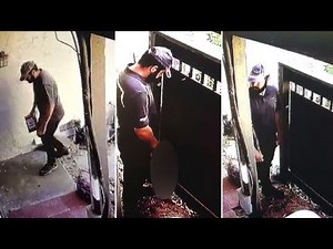 RAW VIDEO: Amazon delivery driver caught peeing in front of OC home | ABC7