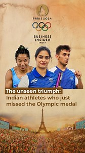 7.6K views | As the Paris Olympics conclude, here are the Indian athletes who came heartbreakingly close to glory, just missing the podium. #parisolympics #athletes #indiaatolympics #indianathlete #medals #sports #weightlifting #shooting #archery #badminton #skeet #manubhaker #mirabaichanu #maheshwarichauhan #anantjeetsingh #lakshyasen #arjunbabuta #ankitabhakat #dhirajbommadevara | Business Insider India | Facebook