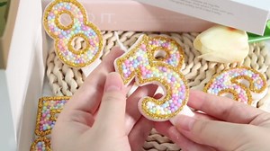 12th Birthday Candle for Cake, Colorful Macaron Numeral Candles for Boys/Girls, Birthday Party Cake Decorations, Golden Cake Topper for Birthday Party Supplies (Number 12)