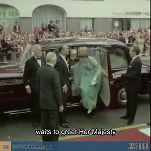 On this day in 1976, ACES HIGH took flight in UK cinemas. The late Queen pays the premiere a royal visit... Discover more at bit.ly/AcesHigh-VCF | Vintage Classics
