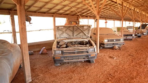 'Muscle car' graveyard from 'decades of collecting' spans a 90,000sq-ft barn