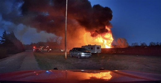 Chicken coop fire in Butler County draws large response