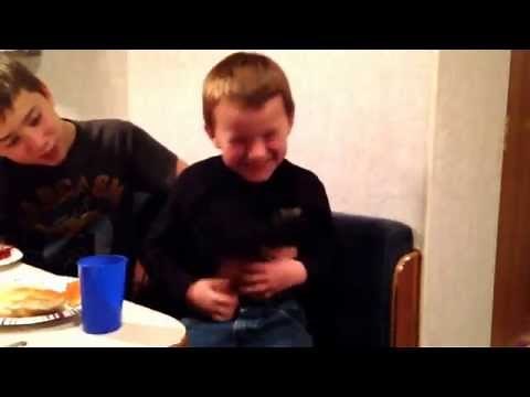 Belly wave perfected by kindergartener.