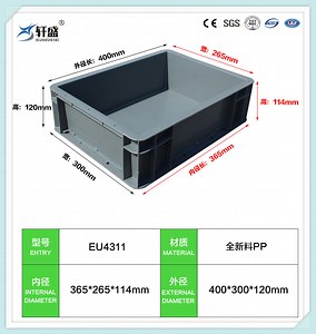 [Hot Item] EU Standard Box/Crates Industrial Plastic Turnover Logistics Container
