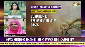 NFHS survey on types of disabilities in Karnataka, locomotor disability most common in-state; men suffer from disability more than women | Major cause of Locomotor disabilities would be trauma or accident: Victoria Hospital Microbiology Associate Prof Dr Ashima Banu | All News
