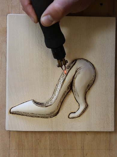 Heels Wood Carving and Pyrography: Handcrafted Wooden Heels