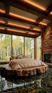 Surreal Nature-Inspired Bedroom Build with Floating Log Bed! #luxury #home #build | Vu Play