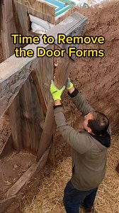 Time to remove the door form for our earthbag root cellar! 🎉 #ourselfreliantlife #selfreliant #earthbag #offgrid #offgridliving #offgridlife #homesteading #selfsufficient #selfsustainable #selfreliance #selfrelianceissexy | Our Self-Reliant Life