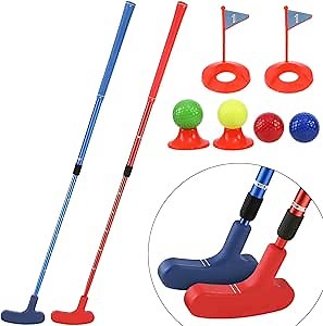 Junior Two-Way Kids Golf Putter Adjustable Length Mini Golf Putter Suitable for Children, Teenagers and Adults Ages 4-Adults