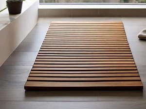 Teak Bath Mat, Handmade Wooden Shower Mat, Custom Size Solid Wood - Etsy UK