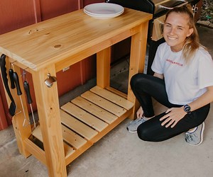 DIY Outdoor Grill Cart