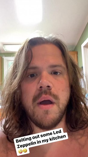 Are you even GETTING THE LED out of your not belting Whole lotta love shirtless in your kitchen ? 🤪😂😂🤪. Led Zeppelin #ledzeppelin #robertplant #jimmypage | Caleb Johnson