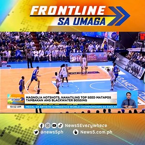 #FrontlineSaUmaga | Big-time wins ang nakuha ng Magnolia Hot Shots at Barangay Ginebra Gin Kings sa pagpapatuloy ng PBA Commissioners Cup. #News5 | via Martie Bautista For more latest stories, visit us at www.news5.com.ph | News5