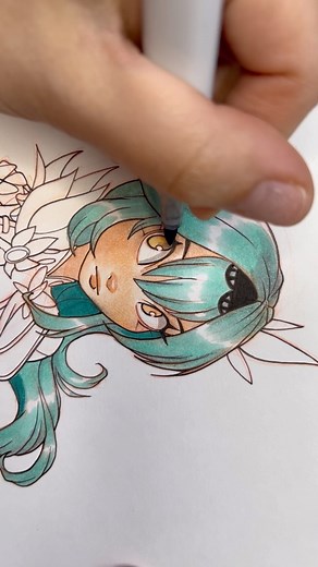 25K views · 1.3K reactions | Process of drawing Eula! #copicmarkers #artwip | Chrissie Zullo Uminga | Facebook