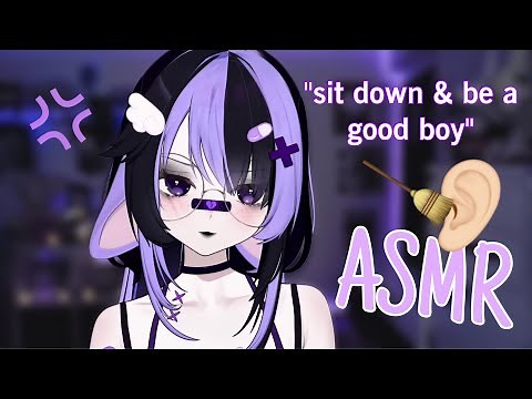 vtuber asmr ☾ bratty bunny cleans your filthy ears (& roasts you hard) 😇🔥