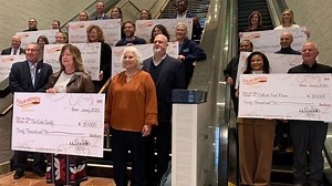 Pokagon Band of Potawatomi deliver checks to organizations and non-profits