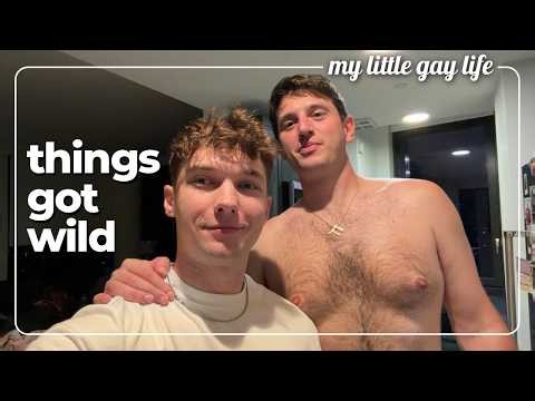 Gay couple - New York’s night life Pride weekend