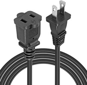 [Hot Item] UL Listed USA Canada 2prong Male to Female AC DC Electric Extension Power Cord Spt-2 18AWG 2c PVC and Double Insulation Jacket Black Wire Cable, 1m 2m 3m