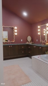 149K views · 2.4K reactions | Bring back the 80s with color-drenched bathrooms, geometric shapes and more  Here are three ways to do it! Get more inspo on #DownHomeFab, Tuesdays at 8|7c! | HGTV | Facebook