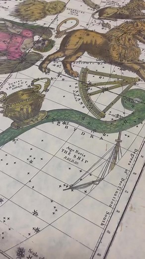 Check out the beautiful illustrations on this illustrated star chart...