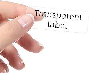 NIIMBOT Label Tape Clear - (2 Rolls, 0.55" x 1.57" /14 x 40 mm) Waterproof and Self-Adhesive Labels for Printer - Suitable for D11/D101/D110 Label Tape Machine（Transparent）
